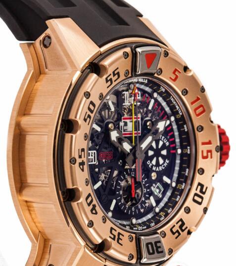 Richard Mille Replica Watch RM 032 Diver Rose Gold 532.04.91